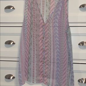 a mesh see through tank top